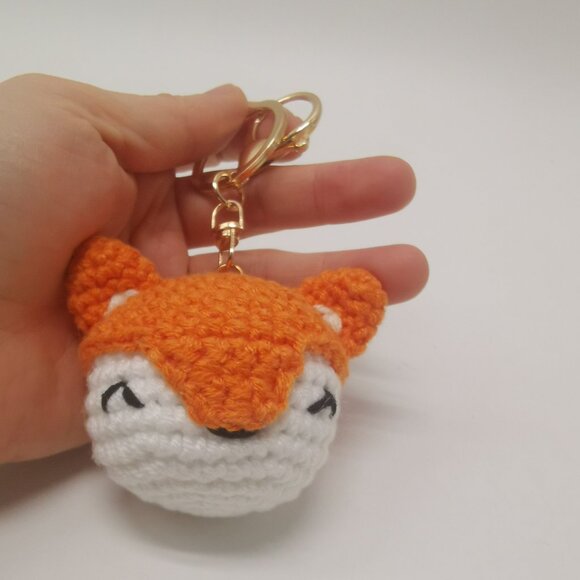 Cute Handmade Crochet Doll Keychain Pikachu Pendant DIY Knitting Gift - Picture 3 of 10